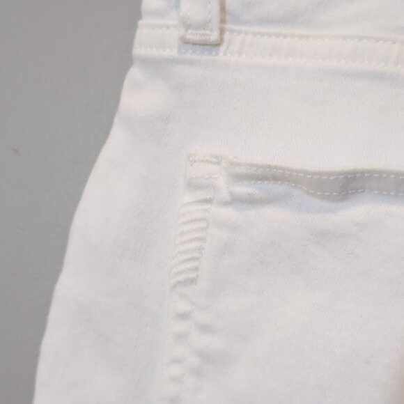 PAIGE Flaunt Bombshell Ankle Skinny Jeans Blanchette White Denim Curvy Fit - Picture 14 of 17